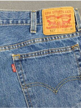 Levi's Jeans Men's 33x30 Blue 517 Boot Cut Denim